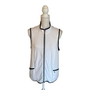 Zenergy Golf Vest, Women’s Medium, Full Zip, Pockets, Chicos Size 1,